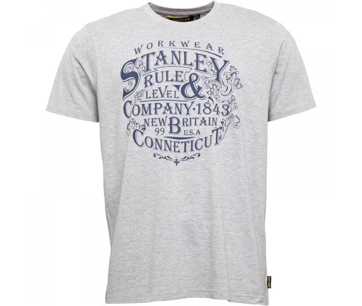Фото - чоловічу футболку Футболка Stanley Workwear Fargo Graphic Grey Light Grey Marl L