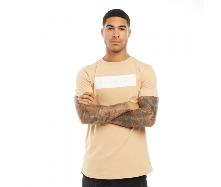 Фото - чоловічу футболку Футболка HERMANO New Box Logo Camel Camel XS