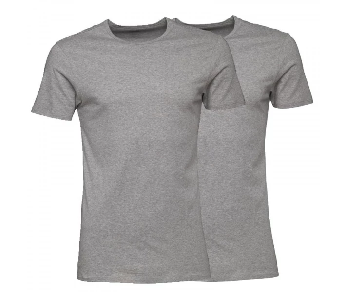 Фото - чоловічу футболку Футболка Puma Two Pack Neck Grey Grey Marl M