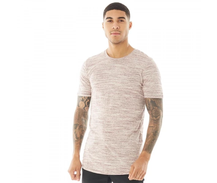 Фото - чоловічу футболку Футболка JACK AND JONES Hugo Melange Toadstool Maroon L