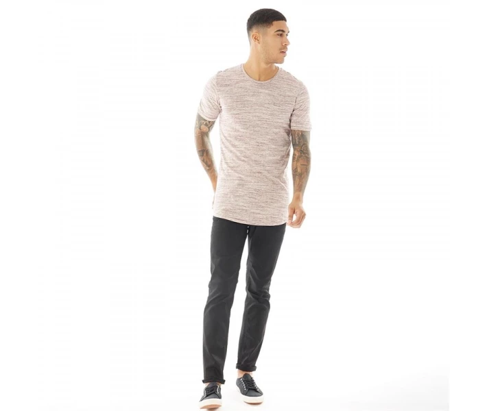 Фото - чоловічу футболку Футболка JACK AND JONES Hugo Melange Toadstool Maroon L