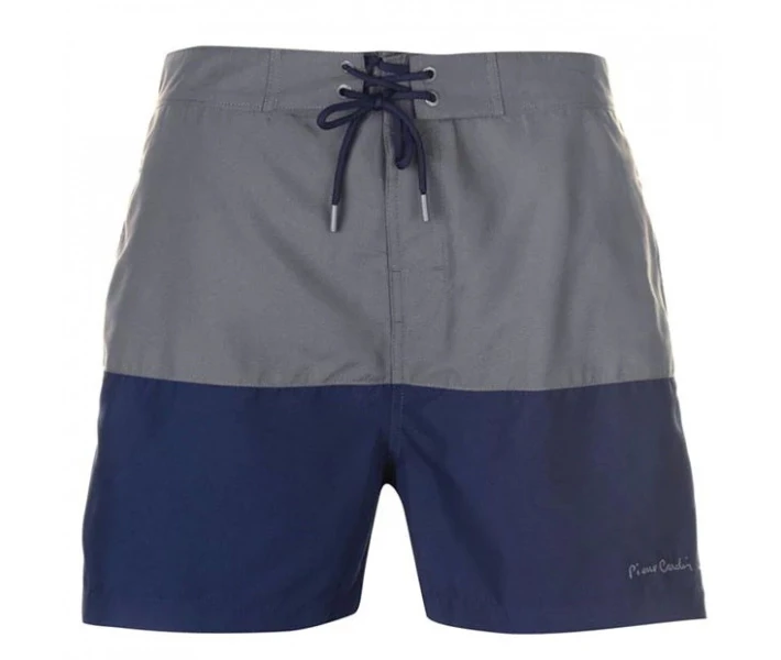 Фото - чоловічі шорти Шорти для плавання Pierre Cardin Cut and Sew Charcoal/Navy S