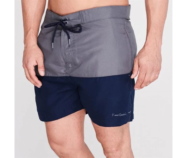 Фото - чоловічі шорти Шорти для плавання Pierre Cardin Cut and Sew Charcoal/Navy S