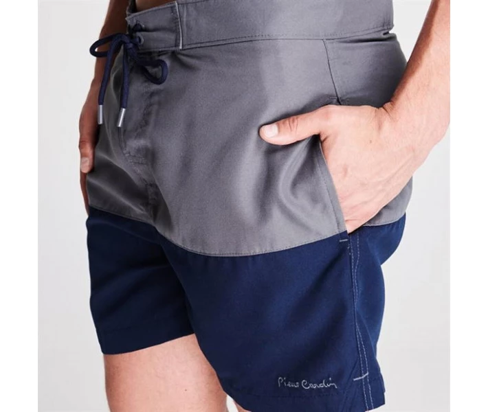 Фото - чоловічі шорти Шорти для плавання Pierre Cardin Cut and Sew Charcoal/Navy S