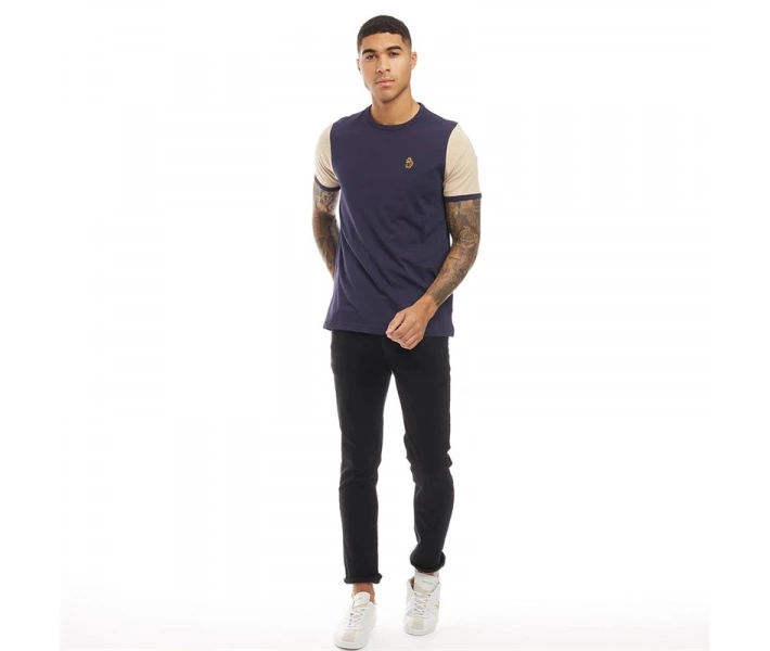 Фото - чоловічу футболку Футболка LUKE 1977 Ringer Navy/Stone Navy L