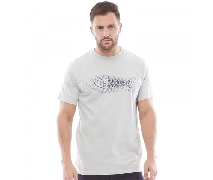 Фото - чоловічу футболку Футболка Weird Fish Scribble Graphic Soft Grey Pale Grey S