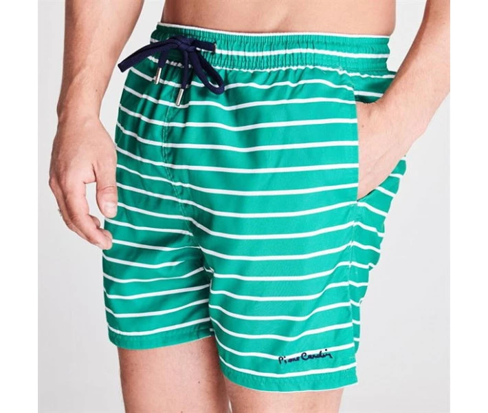 Фото - чоловічі шорти Шорти для плавання Pierre Cardin Stripe Green/Whie/Navy S