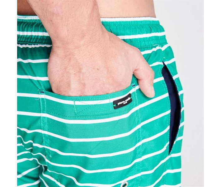 Фото - чоловічі шорти Шорти для плавання Pierre Cardin Stripe Green/Whie/Navy S
