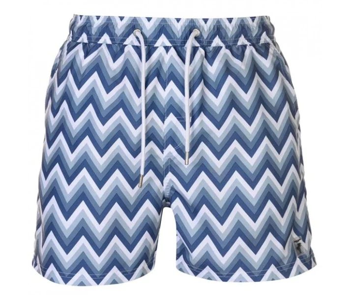 Фото - чоловічі шорти Шорти для плавання Pierre Cardin AOP Blue Zig Zag S