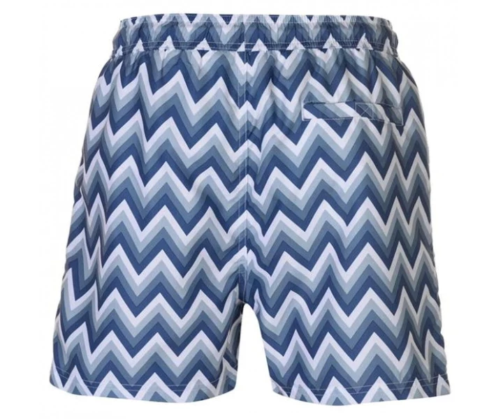 Фото - чоловічі шорти Шорти для плавання Pierre Cardin AOP Blue Zig Zag S