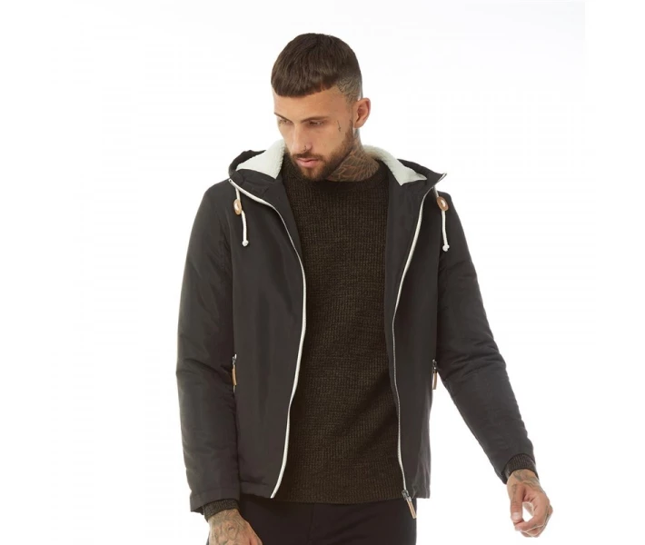 Фото - куртку мужскую Куртка Brave Soul Skagen Padded Hooded Black Black S