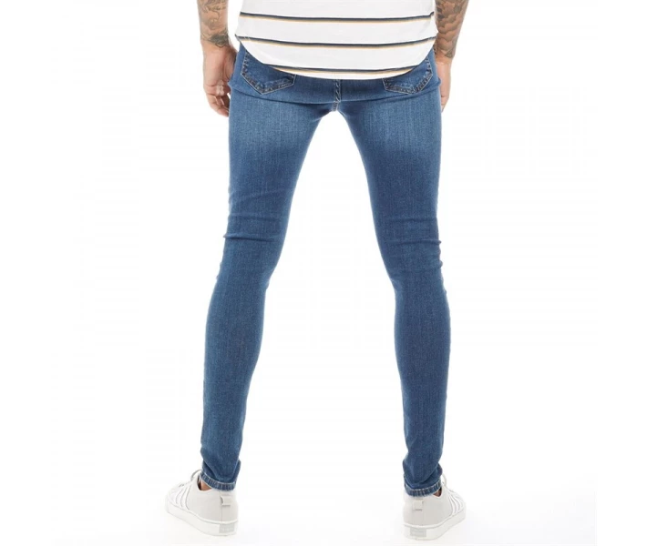 Фото - чоловічі джинси Джинси DFND London Rip & Repair Skinny Midwash Washed Blue 34W 32L