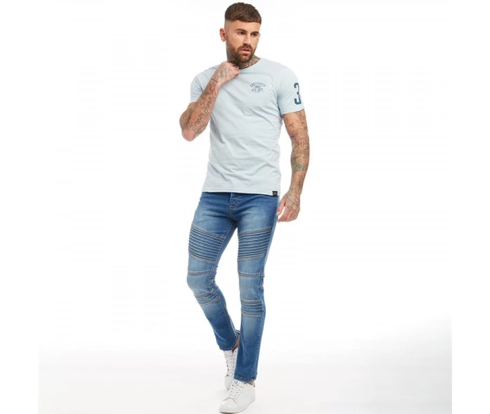Фото - чоловічі джинси Джинси 883 Police Stride Biker Light Wash Faded Medium Blue 32W 34L