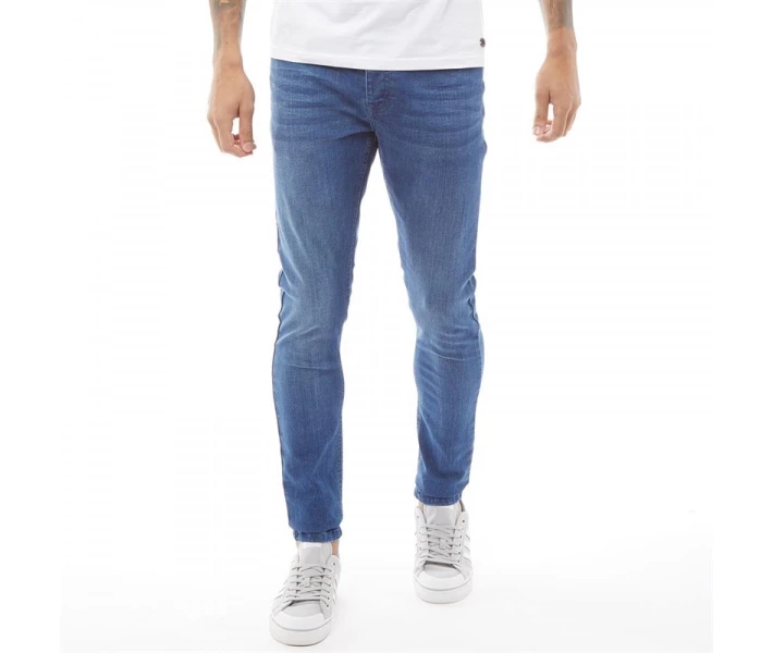 Фото - чоловічі джинси Джинси Fluid Stretch Skinny Fit Mid Wash Denim Blue 32W 34L