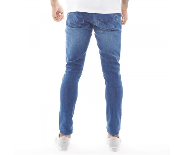 Фото - чоловічі джинси Джинси Fluid Stretch Skinny Fit Mid Wash Denim Blue 32W 34L