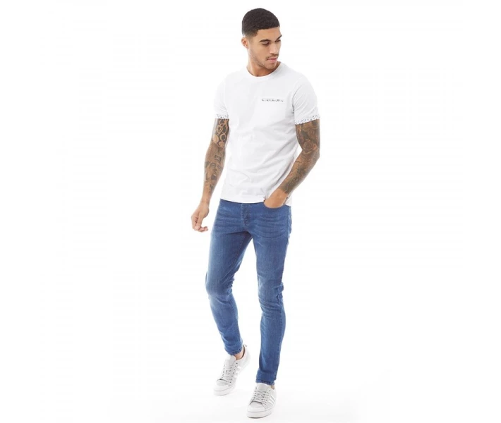 Фото - чоловічі джинси Джинси Fluid Stretch Skinny Fit Mid Wash Denim Blue 32W 34L