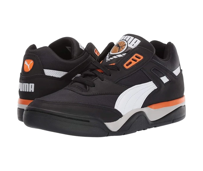 Фото - чоловічий кросівок Кросівки Puma Palace Guard Basketball Puma Black/Puma White/Orange Popsicle 44