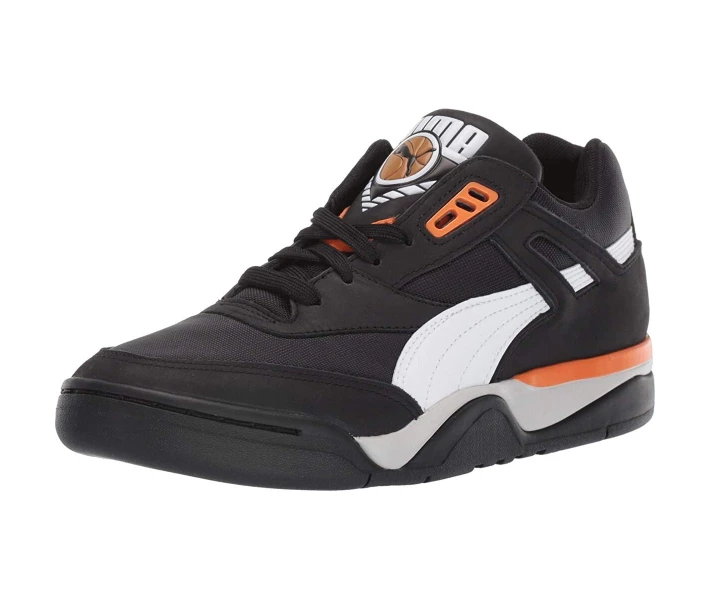 Фото - чоловічий кросівок Кросівки Puma Palace Guard Basketball Puma Black/Puma White/Orange Popsicle 44