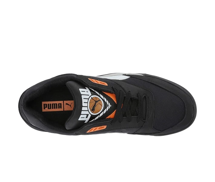 Фото - чоловічий кросівок Кросівки Puma Palace Guard Basketball Puma Black/Puma White/Orange Popsicle 44