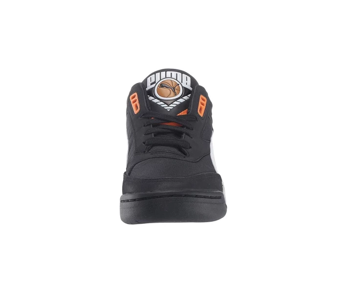 Фото - чоловічий кросівок Кросівки Puma Palace Guard Basketball Puma Black/Puma White/Orange Popsicle 44
