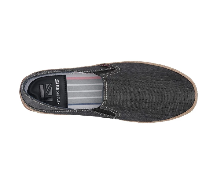 Фото - чоловічий сліпон Сліпони Ben Sherman Prill Heel Slip Black Linen 41