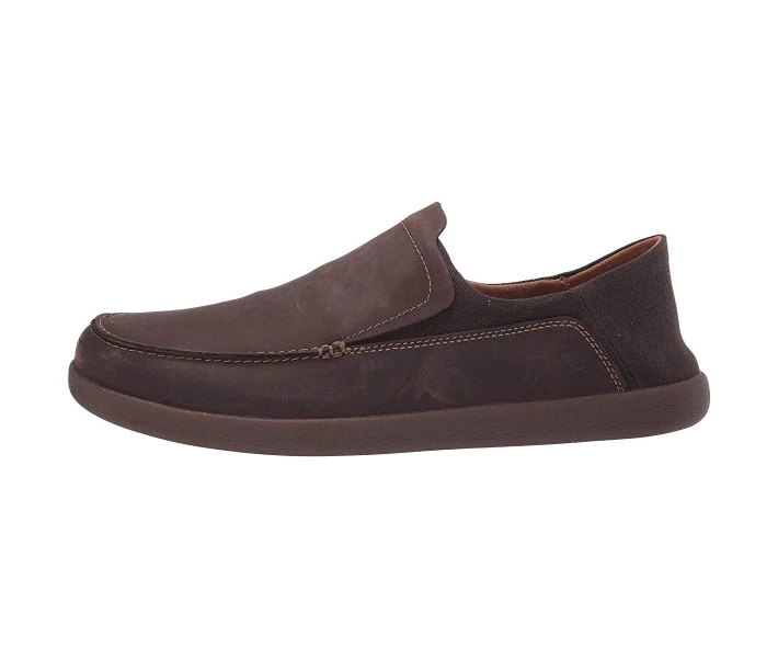 Фото - чоловічий сліпон Сліпони Clarks Un Lisbon Lane Brown Oily Leather/Textile 39.5