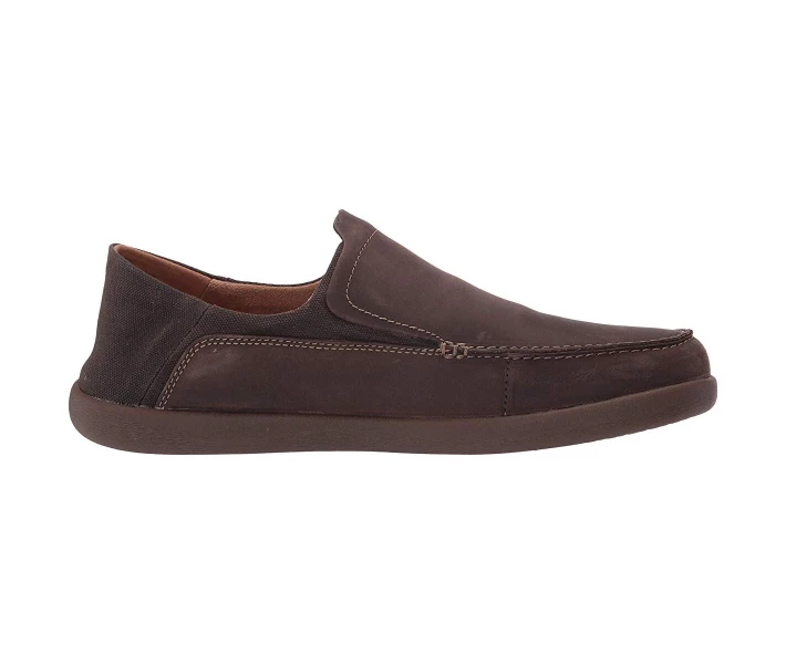 Фото - чоловічий сліпон Сліпони Clarks Un Lisbon Lane Brown Oily Leather/Textile 39.5