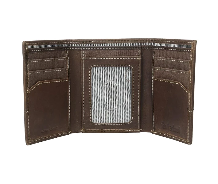 Фото - гаманець Гаманець Timberland Baseline Canvas Trifold Dark Brown Універсальний