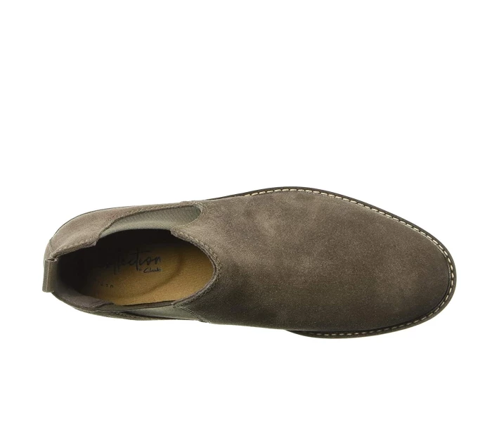 Фото - чоловічий черевик Черевики Clarks Paulson Up Taupe Suede 44.5