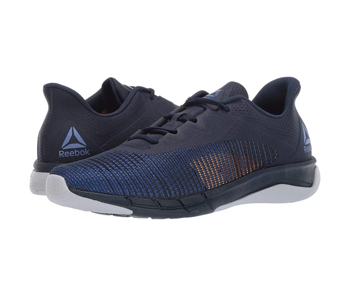 Фото - чоловічий кросівок Кросівки Reebok Fast Tempo Flexweave Collegiate Navy/Crushed Cobalt/Cold Grey/Solar Gold 44.5
