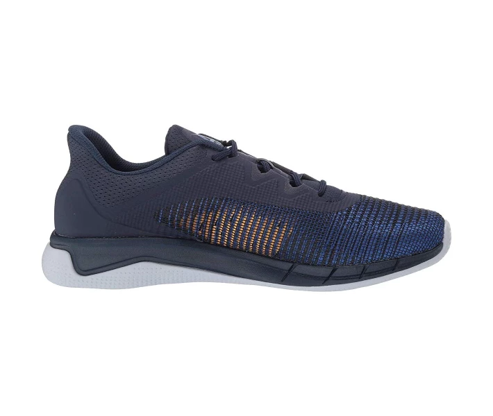 Фото - чоловічий кросівок Кросівки Reebok Fast Tempo Flexweave Collegiate Navy/Crushed Cobalt/Cold Grey/Solar Gold 44.5