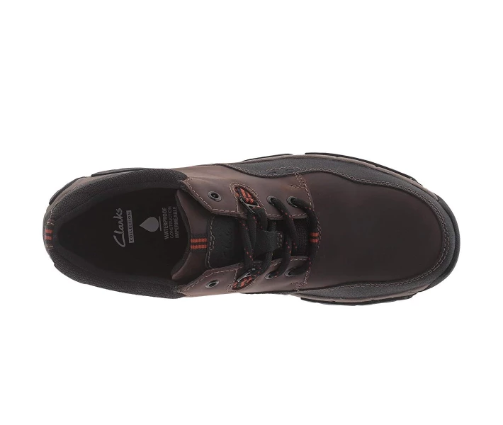 Фото - чоловічий кросівок Кросівки Clarks Walbeck Edge Brown Waterproof Leather 46