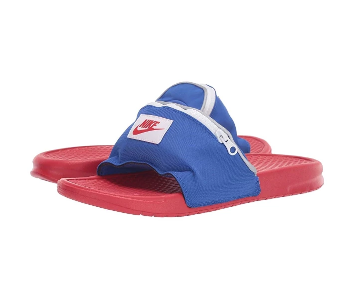 Фото - чоловічий шльопанець Шльопанці Nike Benassi JDI Fanny Pack Slide Bright Crimson/Royal/White 44