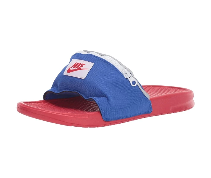 Фото - чоловічий шльопанець Шльопанці Nike Benassi JDI Fanny Pack Slide Bright Crimson/Royal/White 44