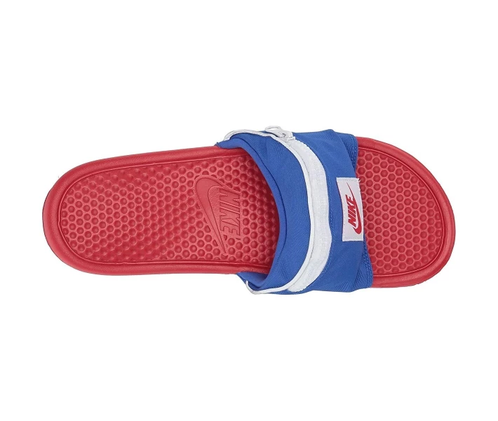 Фото - чоловічий шльопанець Шльопанці Nike Benassi JDI Fanny Pack Slide Bright Crimson/Royal/White 44