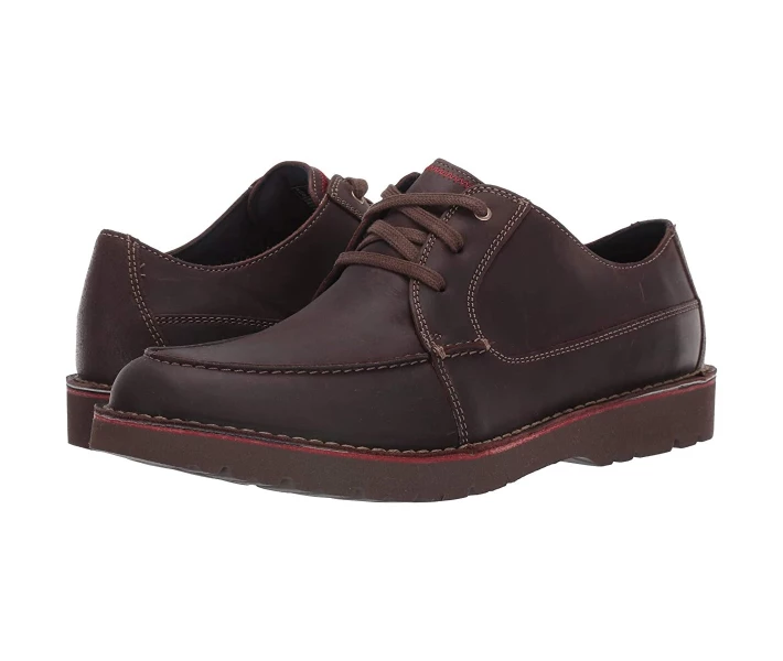 Фото - чоловічу туфлю Туфлі оксфорди Clarks Vargo Vibe Dark Brown Leather 47