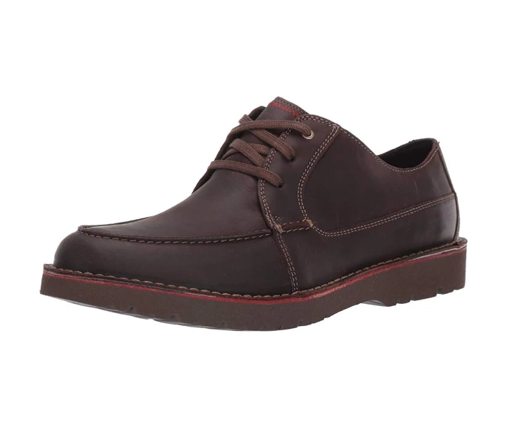 Фото - чоловічу туфлю Туфлі оксфорди Clarks Vargo Vibe Dark Brown Leather 47