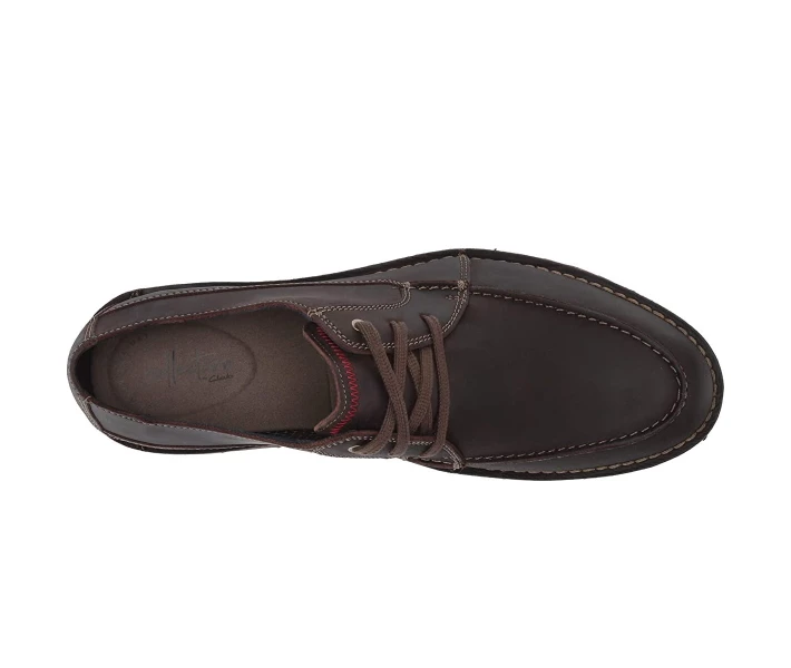 Фото - чоловічу туфлю Туфлі оксфорди Clarks Vargo Vibe Dark Brown Leather 47
