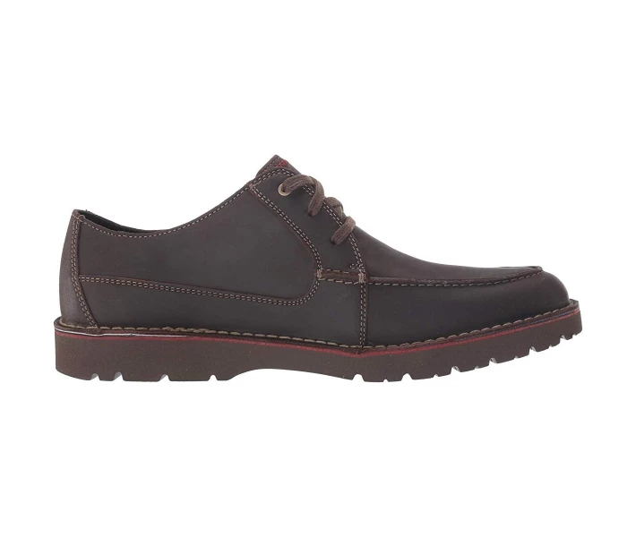 Фото - чоловічу туфлю Туфлі оксфорди Clarks Vargo Vibe Dark Brown Leather 47