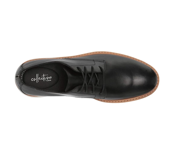 Фото - чоловічу туфлю Туфлі оксфорди Clarks Draper Lace Black Leather 42.5