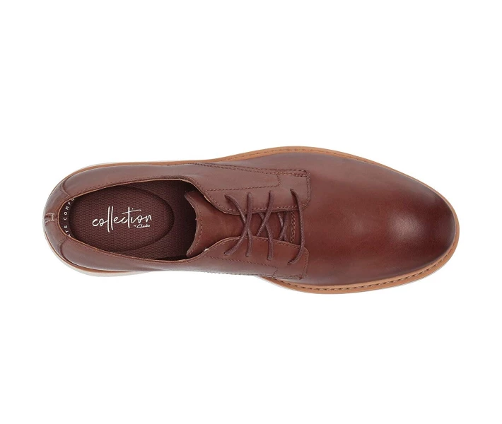 Фото - чоловічу туфлю Туфлі оксфорди Clarks Draper Lace Mahogany Leather 40