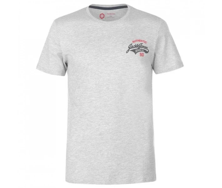 Фото - чоловічу футболку Футболка Jack and Jones Core Heritage Light Grey Marl M
