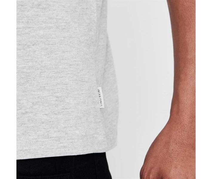 Фото - чоловічу футболку Футболка Jack and Jones Core Heritage Light Grey Marl M