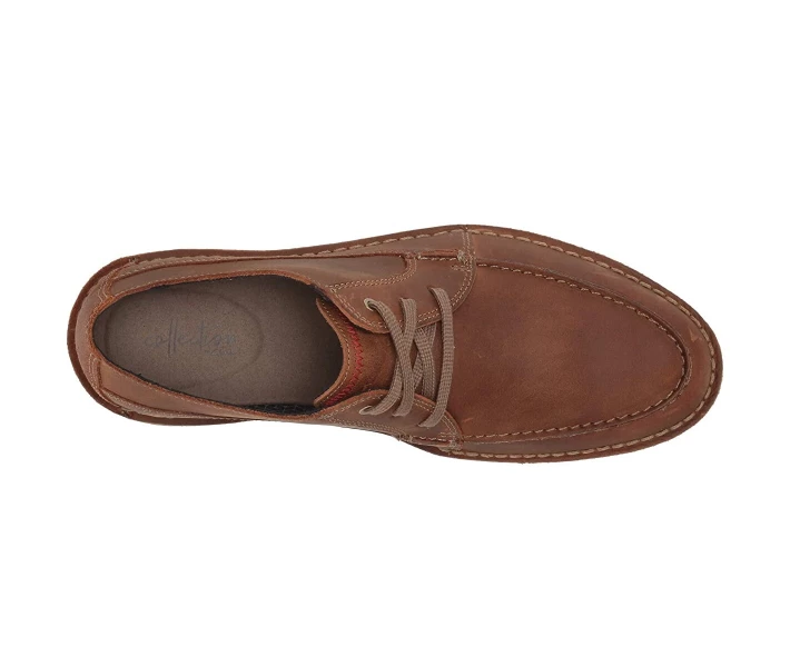 Фото - чоловічу туфлю Туфлі оксфорди Clarks Vargo Vibe Dark Tan Leather 40