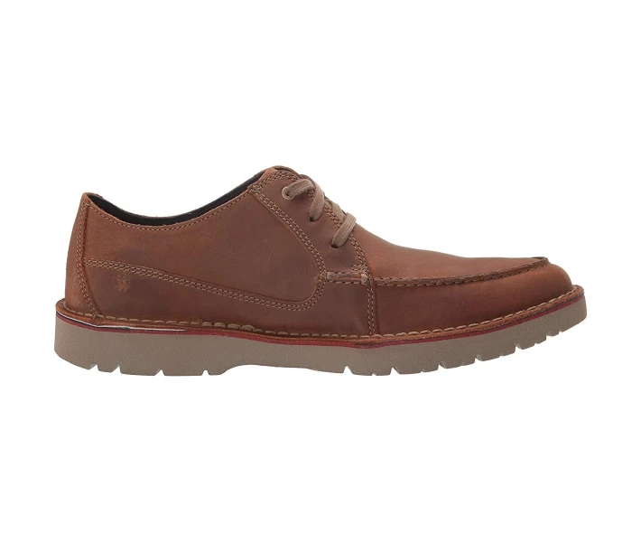 Фото - чоловічу туфлю Туфлі оксфорди Clarks Vargo Vibe Dark Tan Leather 40