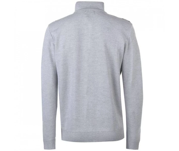 Фото - чоловічий джемпер Джемпер Pierre Cardin Full Zip Argyle Silver XL