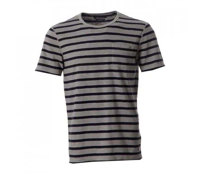 Фото - чоловічу футболку Футболка Marc O Striped Green/Blue-J96 XXL