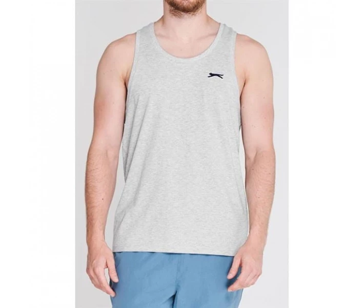 Фото - чоловічу майку Майка Slazenger Muscle Vest Grey Marl XS