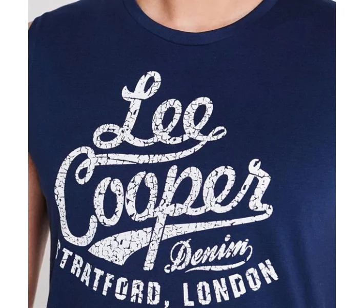 Фото - чоловічу майку Майка Lee Cooper Large Logo Vest Vintage Blue XL