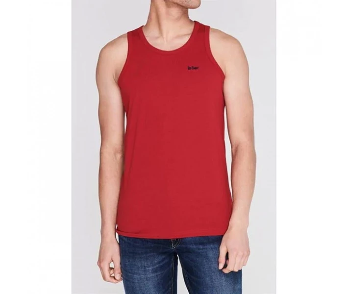 Фото - чоловічу майку Майка Lee Cooper Essential Vest Red XL